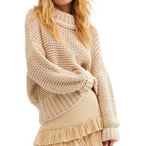 Free People My Only Sunshine Pullover Linen XS